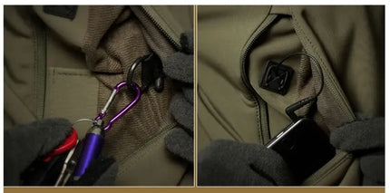 Military Shark Skin Soft Shell Jackets Men Tactical Windproof Waterproof Jacket Men Army Combat Jackets Mens Hooded Bomber Coats