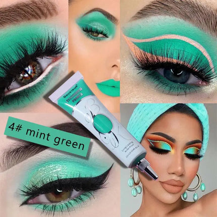 18ml White Dark Eyeshadow Cream Waterproof Matte Eyeshadow Base Primer Long Lasting Makeup Liquid Eye Shadow Concealer Cosmetic