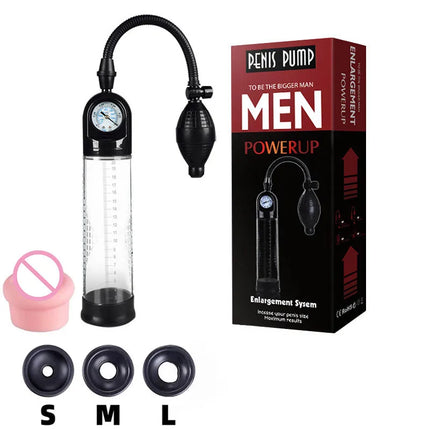 Manual Penis Pump Sex Toys for Men Penis Enlargement Vacuum Pump for Enhancement Male Masturbator Adult Penis Extender Too