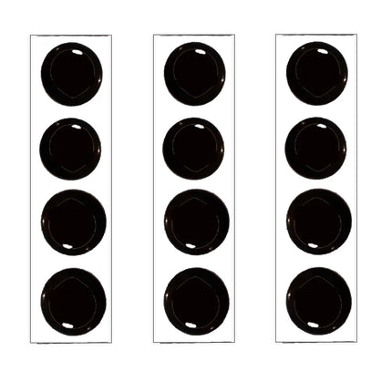 Car Remote Key 14MM Crystal Logo Sticker E-poxy for KEY-DIY KD XHO-RSE VV-DI Remote Control for BM-W Ni-ssan F-ord Toy-ota BEN-Z