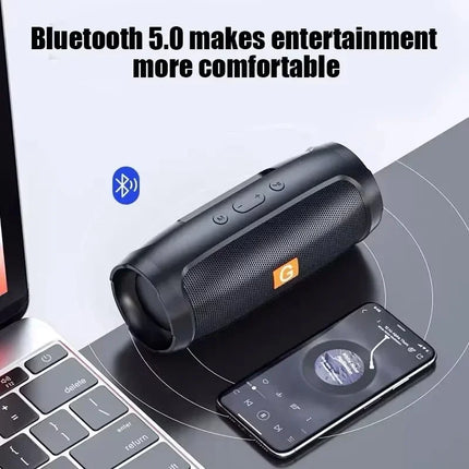 Lenovo TF Card USB Bluetooth 5.3 Wireless Speaker Portable Dual Driver Stereo Sound FM Voice Broadcasting Waterproof for Camping