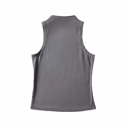 Sexy Crop Tops Black Halter Tank Top Women Summer Camis Turtleneck Camisole Fashion Casual Tube Female Sleeveless Cropped Vest