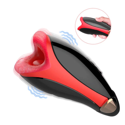 Automatic Male Masturbator for Men Licking Vibrators Penis Massager Vagina Adult Endurance Trainer Sex Toys for Men Adult