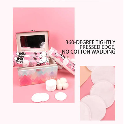 100pcs Cotton Pads Round Make-Up Cotton Soft Make Up Nail Polish Remover Makeup Remover Pads Disposable Clean Cotton for Face