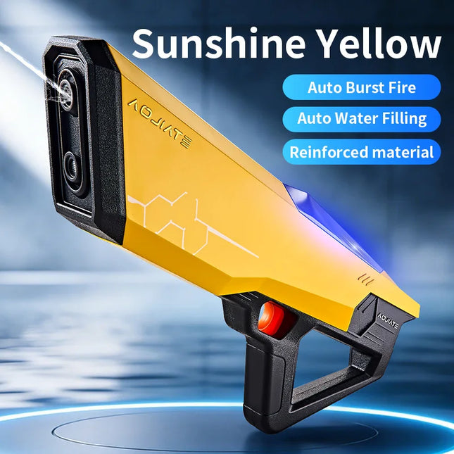 2026 Summer Technology Battle Shooting Fully Automatic Water Gun Toy Outdoor Beach Grass Boy Water Toy with Light Birthday Gift