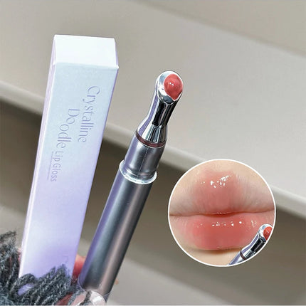 CACE Mirror Watery Crystal Jelly Lipgloss Lasting Moisturizing Lipstick Clear Lip Gloss Glass Lip Glaze Cosmetics Lip Stain Tint
