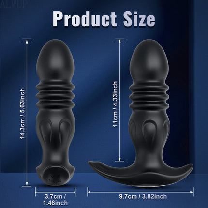 Anal Plug Vibrator Gay Massager Anal Toy Butt Plug Stimulator Masturbation Tools Penetration Anal Vagina Vibrator Men Women 18