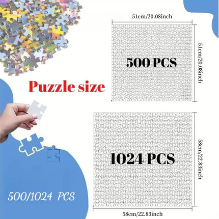 500 Pieces Jigsaw Puzzle for Adults Needlework Old Woman Paper Puzzles Home Decor Wall Display Festival Gift