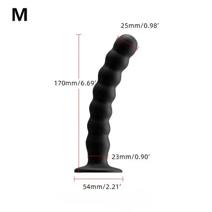 Anal Plug Prostate Massager Sex Products Vaginal Stimulator With Strong Sucker Silicone Bead Dildo Sex Toys for Man and Woman
