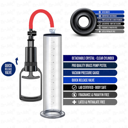 Acrylic Penis Pump Male Manual Penis Extension Enlargement Exerciser Prostate Masturbator Massager Adult Erotic Products For Man