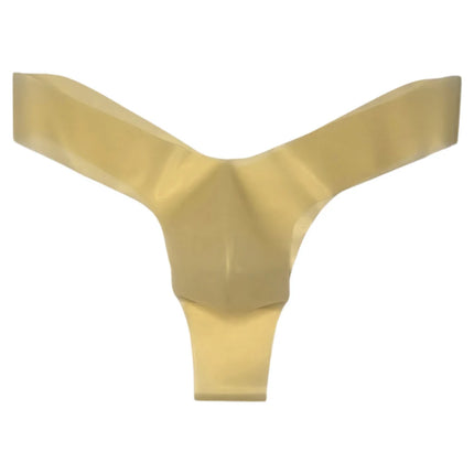 Seamless Mens Latex Underwear Transparent Thongs and Briefs with Pouch Design Low Waist Erotic Lingerie for Men