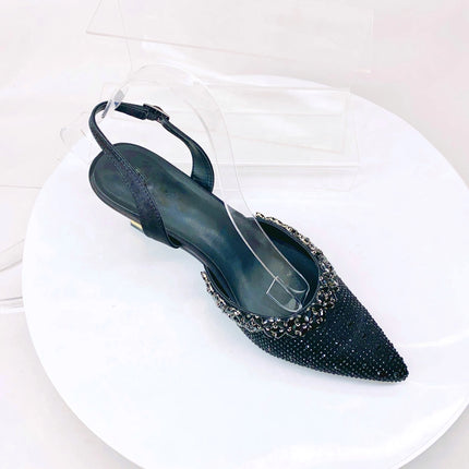 Insightlink Lady High Heels Crystals Shoes and Bag Set Rhinestone Handbag with Sandals for Wedding Gems Clutch Purse with Shoes