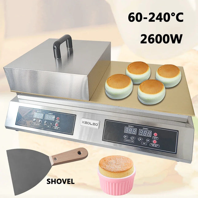 Souffle Maker Souffle Machine 2600W Double Plates Fluffy Japanese Souffle Pancakes Maker Fluffy Pancake Schwa Machine