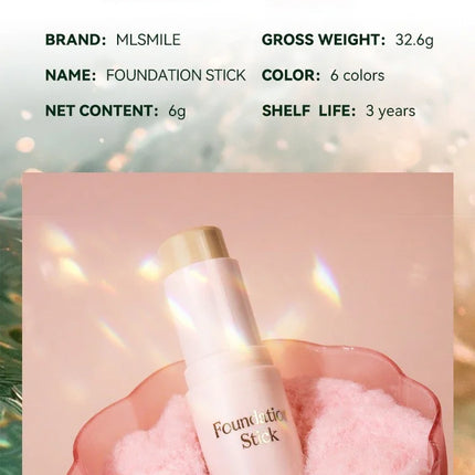 Facial Stick Foundation Full Coverage Dark Skin Foundation Makeup Lasting Oil-control Concealer Base Cream Matte Natural Primer
