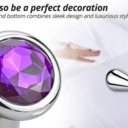 Runyu Large Anal Plug Metal Lighting Modeling Stainless Steel Butt Plug Women Men Anal Expansion Dildo Couple Adule Toy Trainer