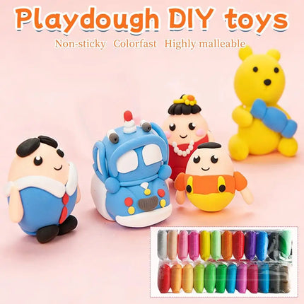 12/24/36PCS Air Dry Clay Ultra Light and Air Dry Clay for Children Non-Toxic and Eco-Friendly Modeling Magical Clay with Tools