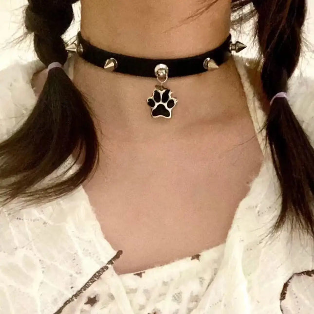 Gothic Cross Star Pendant Choker Nelace for Women Fashion Spicy Girl Punk Chain Y2K Vintage Leather Collar Chain Choker Necklace