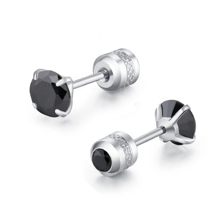 1 piece Medical Stainless Steel Crystal Zircon Ear Studs Earrings Tragus Cartilage Hypoallergenic Screws Piercing Jewelry