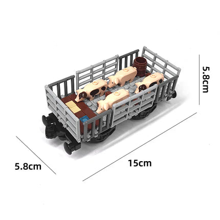 All DIY Train Toys Technical Parts MOC City Creative Idea Train Track Base Wheel Building Blocks Bricks Assembled Kids Gifts Hot