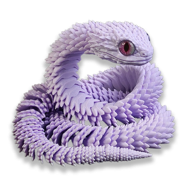 60CM 3D Printed Snake Rotatable Joints Snake Figurines Creative Home Office Desktop Crafts Ornament 2025 New Year Crafts Gift
