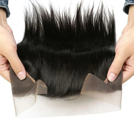 13x4 Transparent Lace Frontal pre plucked Straight Body Loose Water Deep Curly 4x4 Lace Closure Remy Human Hair 8-20 Inch