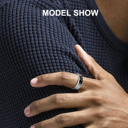Smart Ring For Men Women Heart Rate Blood Oxygen Monitor Multi 5ATM & IP68 Waterproof Sports Ring Sleep Fitness For Android IOS