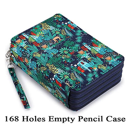 72/120/168/200 Slots School Pencil Cae for Girls Stationery Box Organizer Large Capacity Pencilcase Kawaii Pen Bag Office Pouch