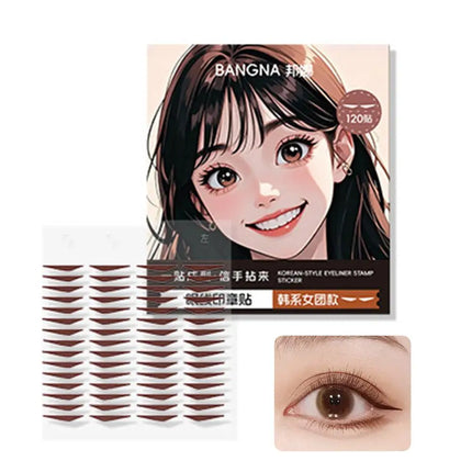 Eyeliner Stamp Stickers Water Resistant Sweat Resistant Fitting Eye Beauty Stickers Eye Eyeliner Patches Makeup Stencils