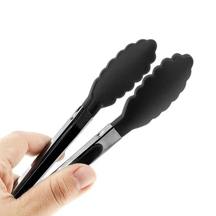 BBQ Gadgets Silicone Non-Slip Food Tong Kitchen Tongs utensil Cooking Tong clip Clamp BBQ Salad Tools Grill Kitchen Accessories