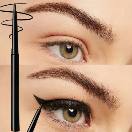 5 black waterproof and sweat-resistant eyeliner pens - Long-lasting and anti-fading design, suitable for heavy makeup