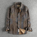 blue striped / L