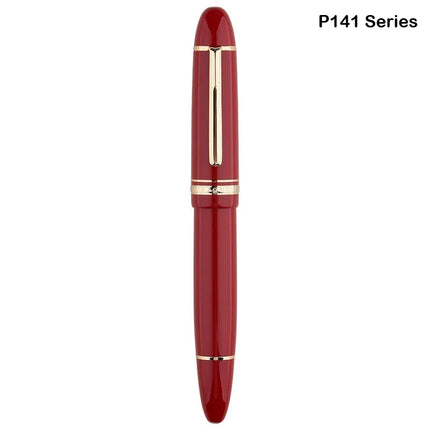 MAJOHN P140 Transparent Fountain Pen Sun Nib Metal Copper Piston Light Resin Body PK X159 9019 Stationery School Supplies