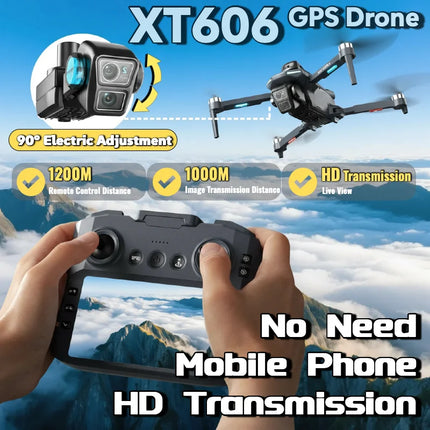 2026 Lenovo XT606 MAX GPS Drone 4k Professional 8K HD Camera FPV Wish Screen Drone 360° Obstacle Avoidance Quadcopter Toys Drone
