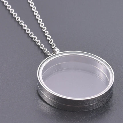 High Fashion Twist Locket Pendant Necklaces For Women Men Jewelry Memory Photo Floating Charm DIY Stainless Steel Lockets Gift