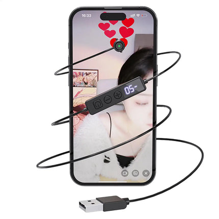 Automatic Mobile Screen Clicker With Adjustable Speeds Digital Display Physical Tapper for Shopping Live Broadcasts