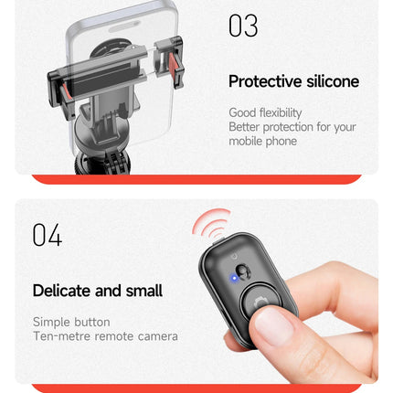 TOKQI Extendable Tripod with Bluetooth Remote,1/4'' Screw,Phone Holder,72inch Monopod for Smartphone Camera Projector brackets