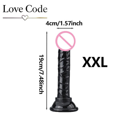 Transparent Dildo Suction Cup Jelly Dick Women Sex Toys Soft Masturbators Penis