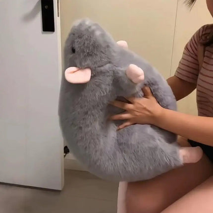 Cute 35/50cm Mouse Doll Cartoon Plush Flower Branch Rat Doll Soft Oversized Animal Figure Kid Gift Birthday Stuffed&Plush Animal