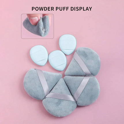 15pcs Mini Honey Pot Style Cosmetic Sponge Set - 4 Large Beauty Blenders, 4 Fan-Shaped Powder Puffs, 4 Mini Beauty Blenders, And