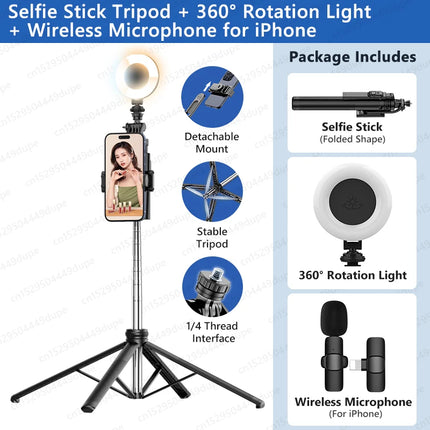 TOKQI Extendable Tripod with Bluetooth Remote,1/4'' Screw,Phone Holder,72inch Monopod for Smartphone Camera Projector brackets