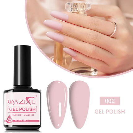 1/6Pcs Nude Collection Gel Nail Polish Set Soak Off UV LED Semi Permanent Nail Art Kit for French Manicure DIY Popular Color
