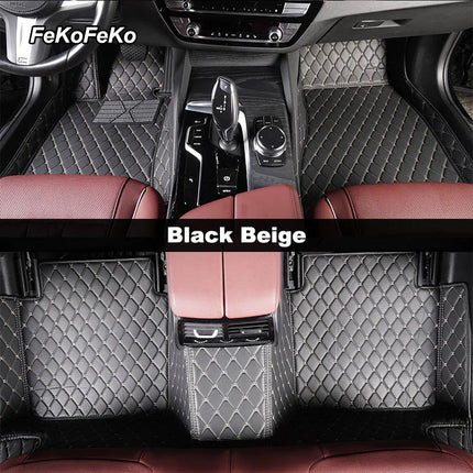 Custom Car Floor Mats For VW Polo Polo-Plus Polo-GTI Auto Carpets Foot Coche Accessorie