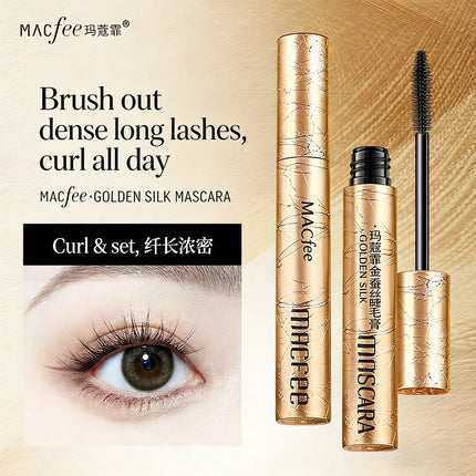Macfee Golden 4D Curling Mascara – Lengthening, Waterproof, Sweatproof, Long-Lasting, Smudge-Proof, Unisex, Gentle