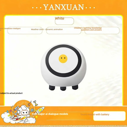 Interactive Smart Talking Robot AI Companion Robot Voice Wake Up Video Music Playback WIFI Weather Clock for Home School Desk