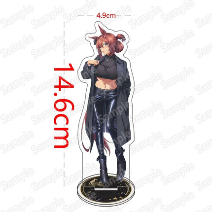 Horse Racing Anime Uma Musume Pretty Derby Acrylic Stand Keyring Tokai Teio Oguri Cap Special Week Clear Figure Collectible Gift