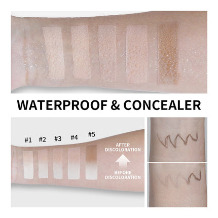 Foundation Stick Color Changing Foundation Detachable Brush Blanc Cover Cream Stick High Coverage Smoothly Blending Base Makeup