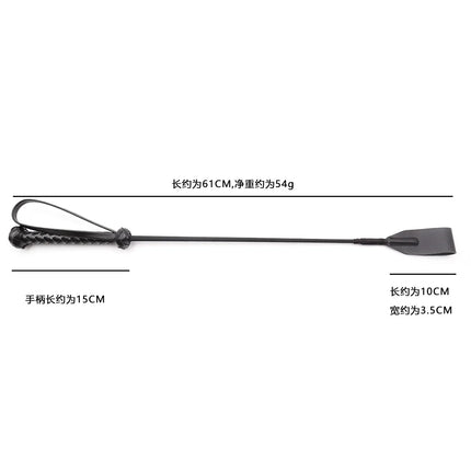 PU/Real Leather Flirting Whip BDSM Bondage Fetish Flogger Straight Long Whip Horse Riding Spanking Sex Toys for Couples Women