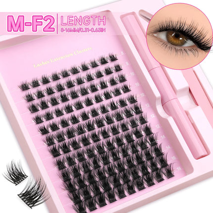 Veltrinay DIY Lash Extension Kit Natural Volume Includes Eyelash Tweezers Bonding Glue For Salon-Quality Results at Home Makeup