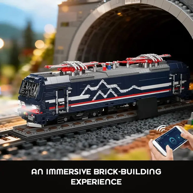 Mould King 12045 Technical Vectron MS Electric Locomotive Building Blocks Set Remote Control Cargo Train Toy for Collection