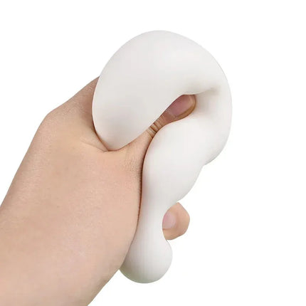 A Cute Tofu Stress Balls  Sensory Toys Stress  Relief Fidget Toys squishy Dough Ball Gifts for Adults Children Best Gift